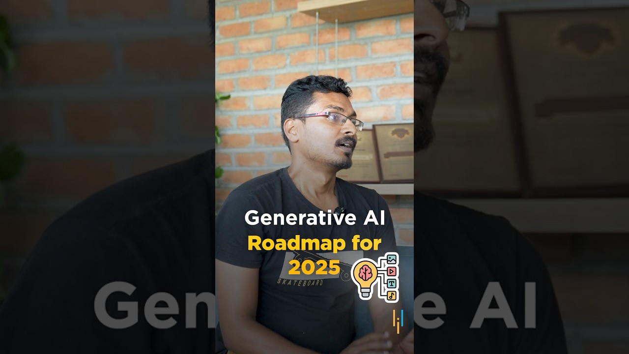🔥Generative AI Roadmap for 2025 #shorts #simplilearn