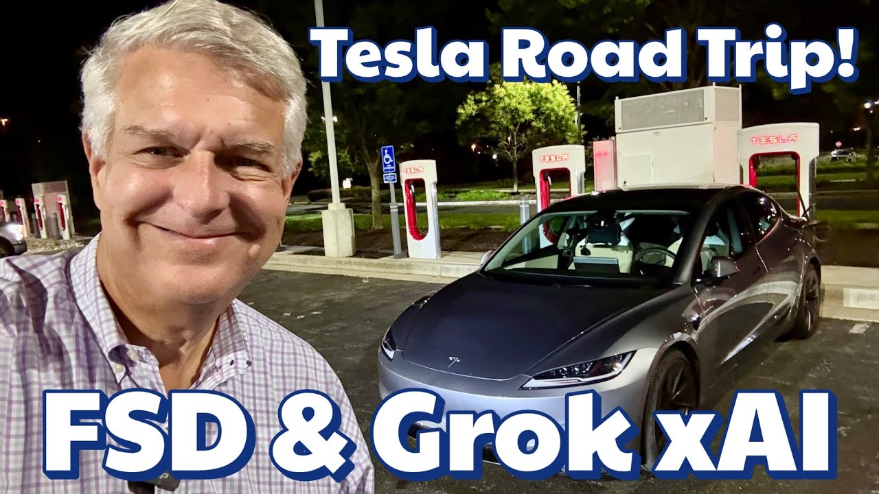 Tesla Model 3 Road Trip From CT to NC Using FSD & Grok!