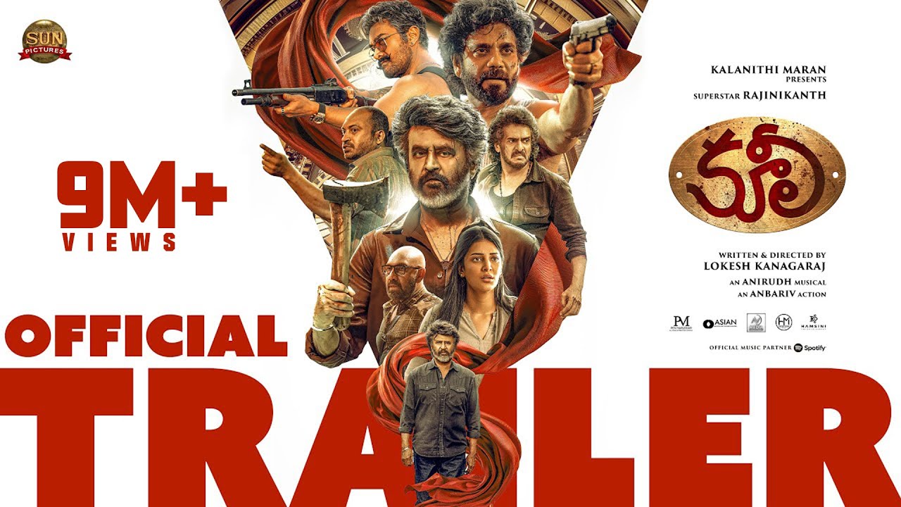 Coolie – Official Telugu Trailer | Superstar Rajinikanth | Sun Pictures | Lokesh | Anirudh