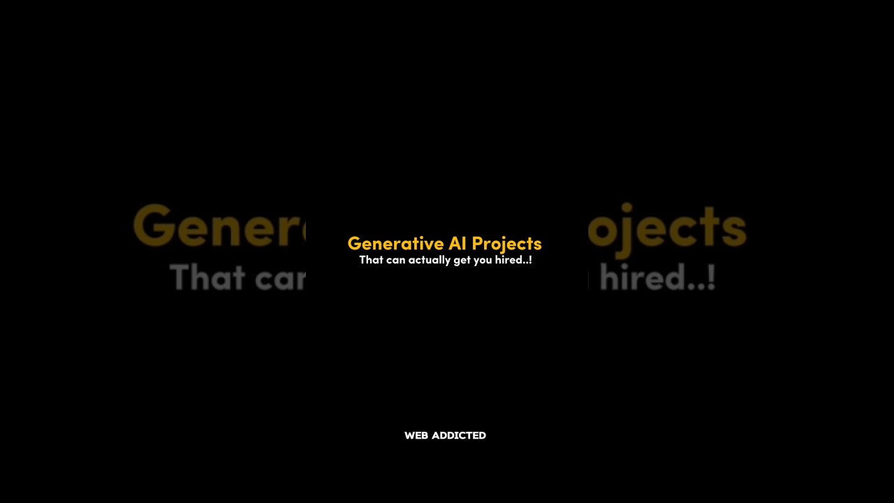 Exploring the Future of GENERATIVE AI Projects! #project