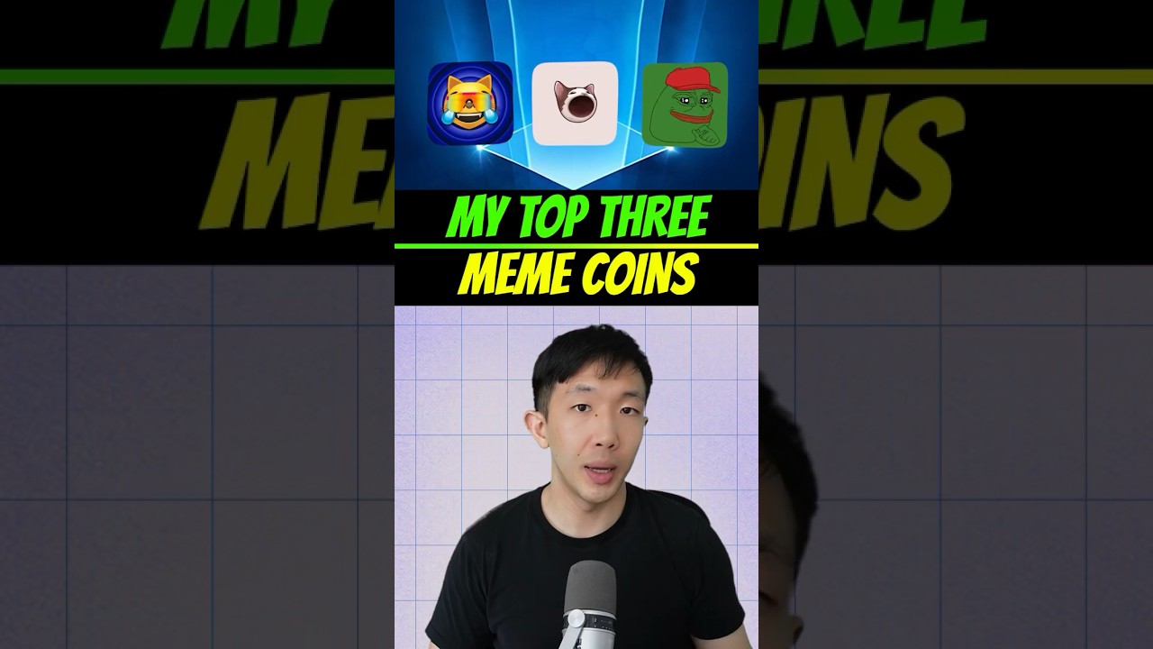 What are my top three meme coins?  #crypto #altcoins #memecoins