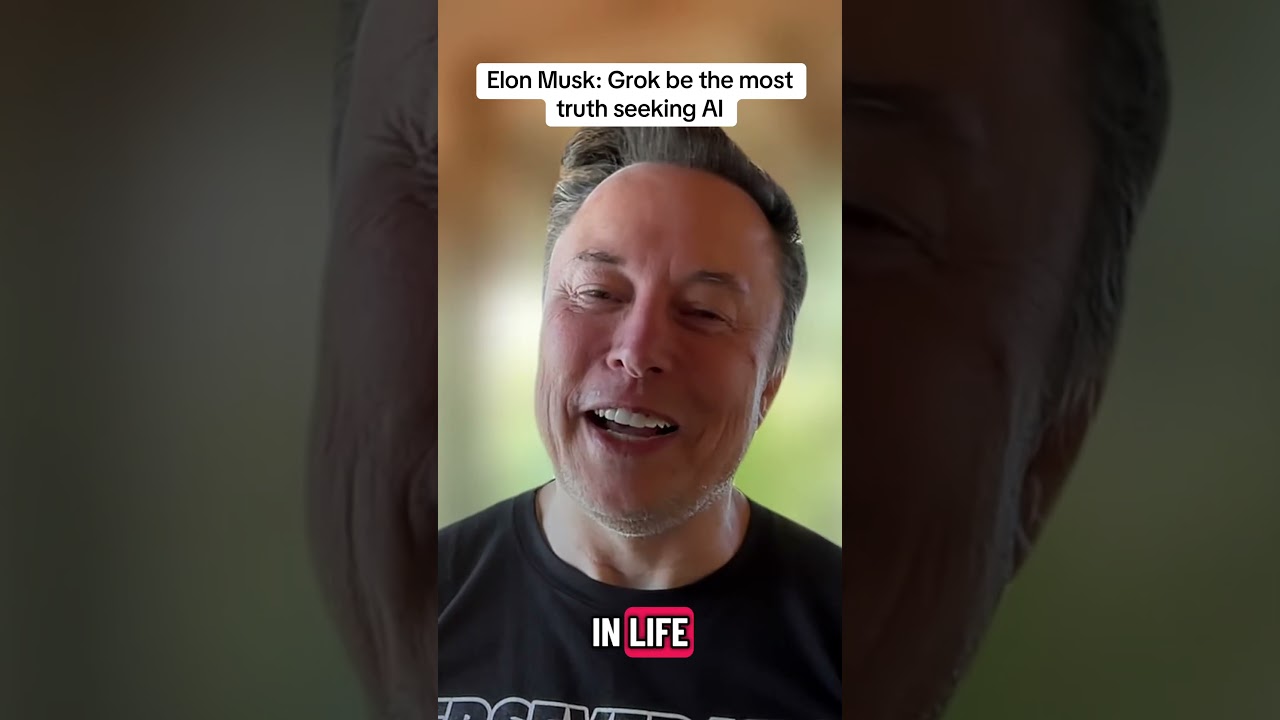 2 Goals with Grok: to be the most truth seeking AI and the funniest AI Elon Musk #elonmusk #grok