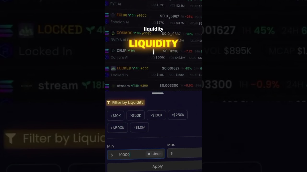 Best DEX Screener filter to find 100x meme coin #phantom #memes #100xgems #millions #dexscreener