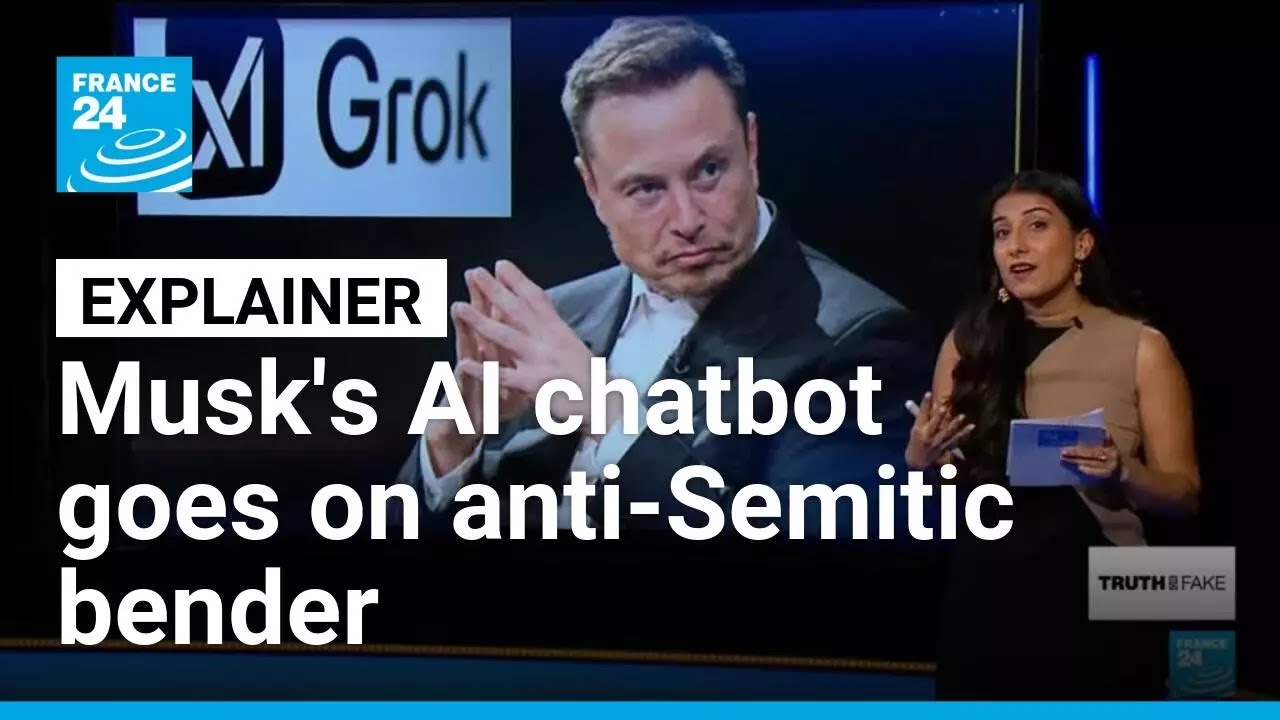 Musk’s Grok chatbot praises Hitler and spews racist responses • FRANCE 24 English