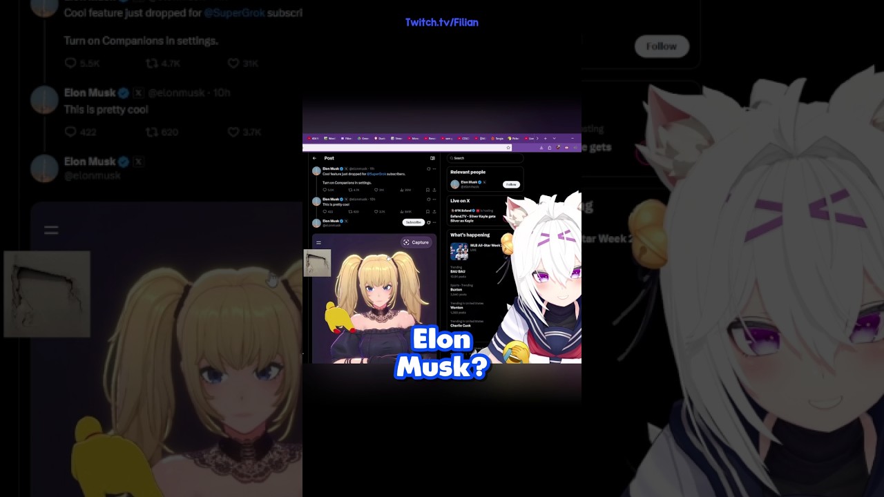 Filian found out about Grok new AI