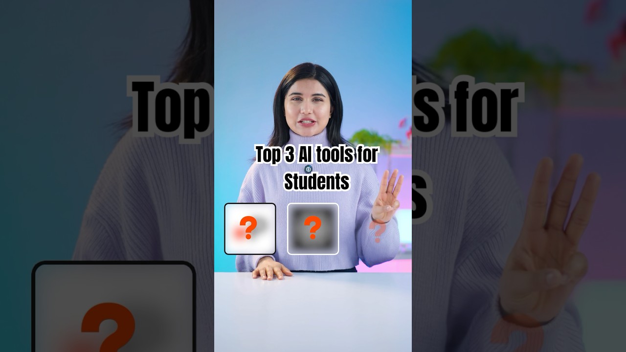 Top 3 AI tools for Students!! #shorts