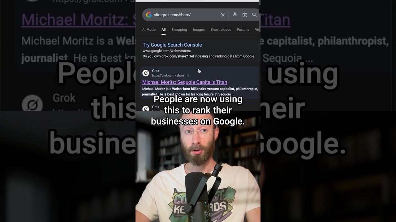 You can see tons of shared chats from Grok AI on Google