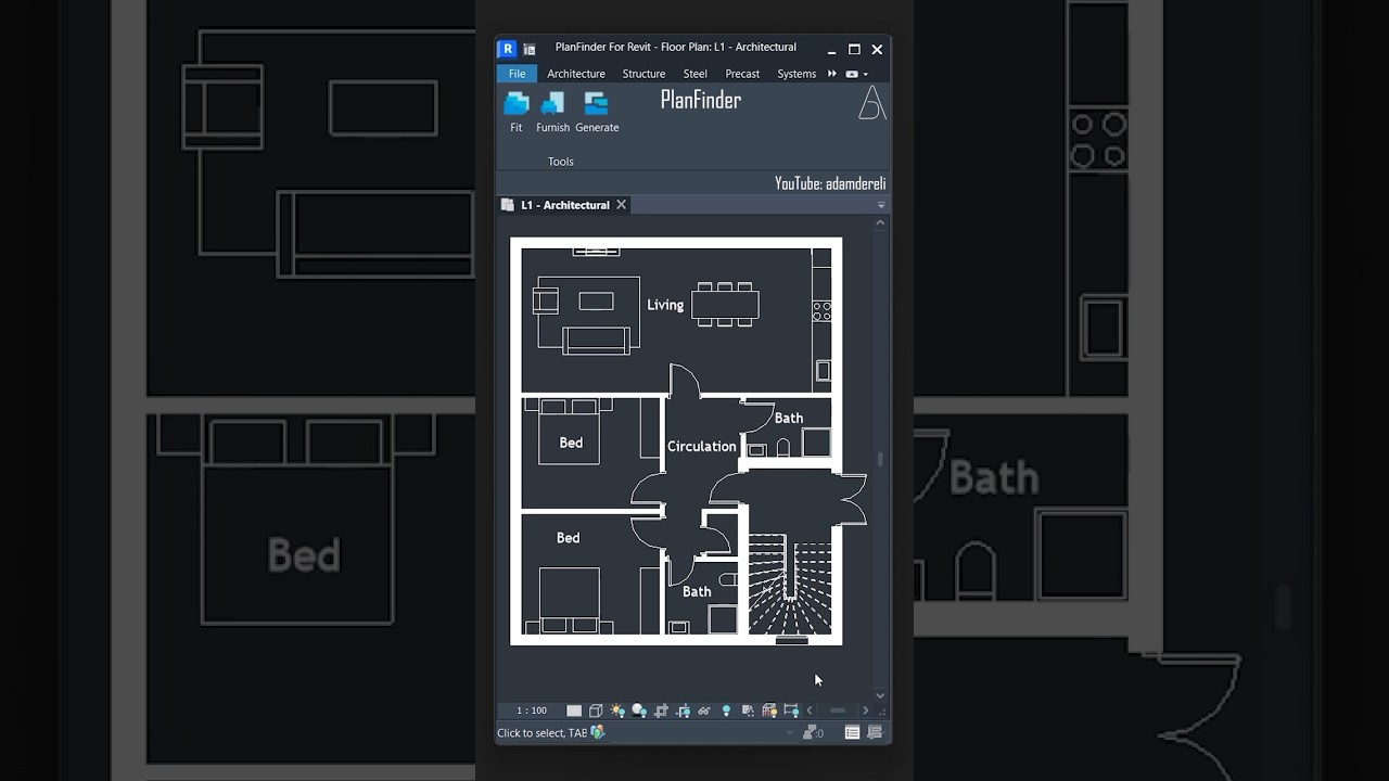 PlanFinder For Revit – Generative AI For Architecture #revit #autodeskrevit #architecture