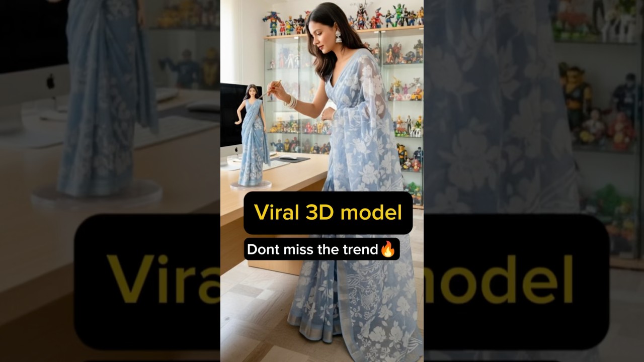 Make Trending Instagram 3d Model with Gemini Photo #googlegemini #3dmodel #3dmodeltrend #viralreels