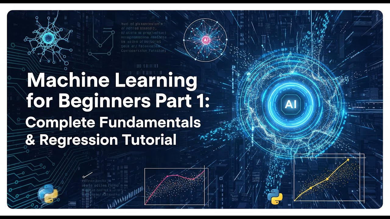 Machine Learning Course for Beginners (Part 1) | Complete Fundamentals & Regression Tutorial