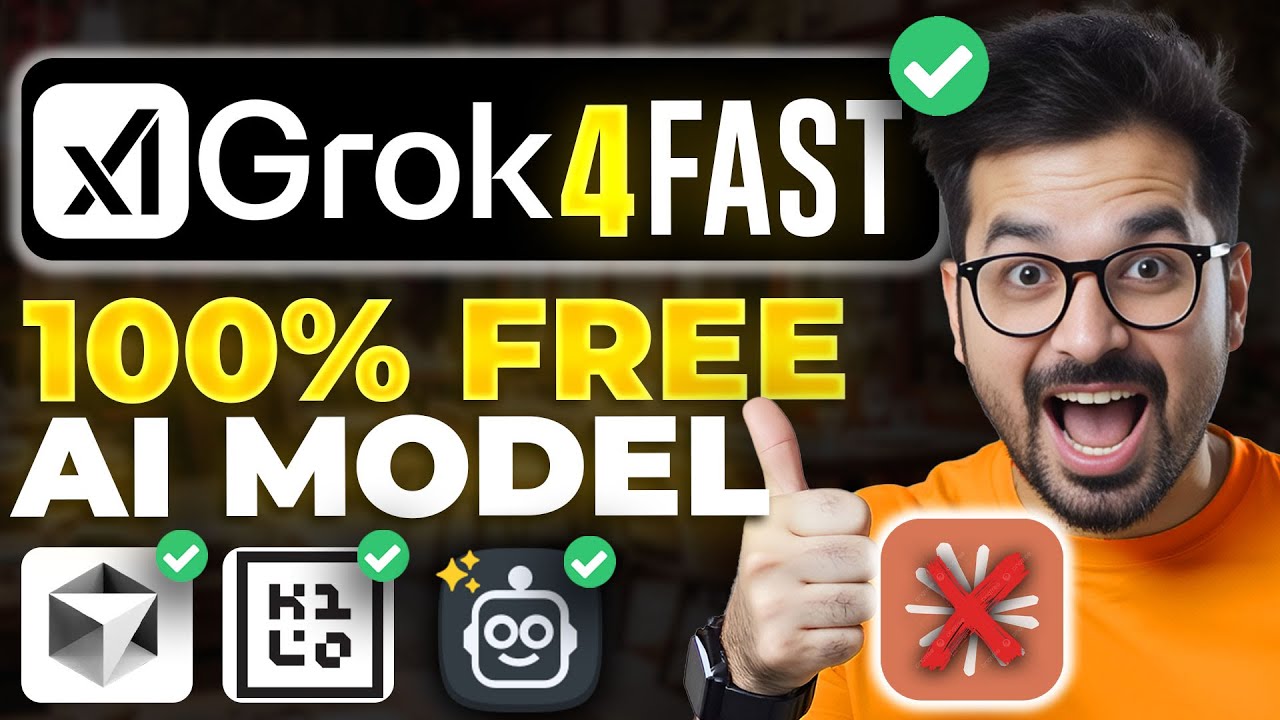 Grok 4 Fast: 100% FREE AI Model for Coding beast GPT 5 and Claude Sonnet 4 for VIBE CODING