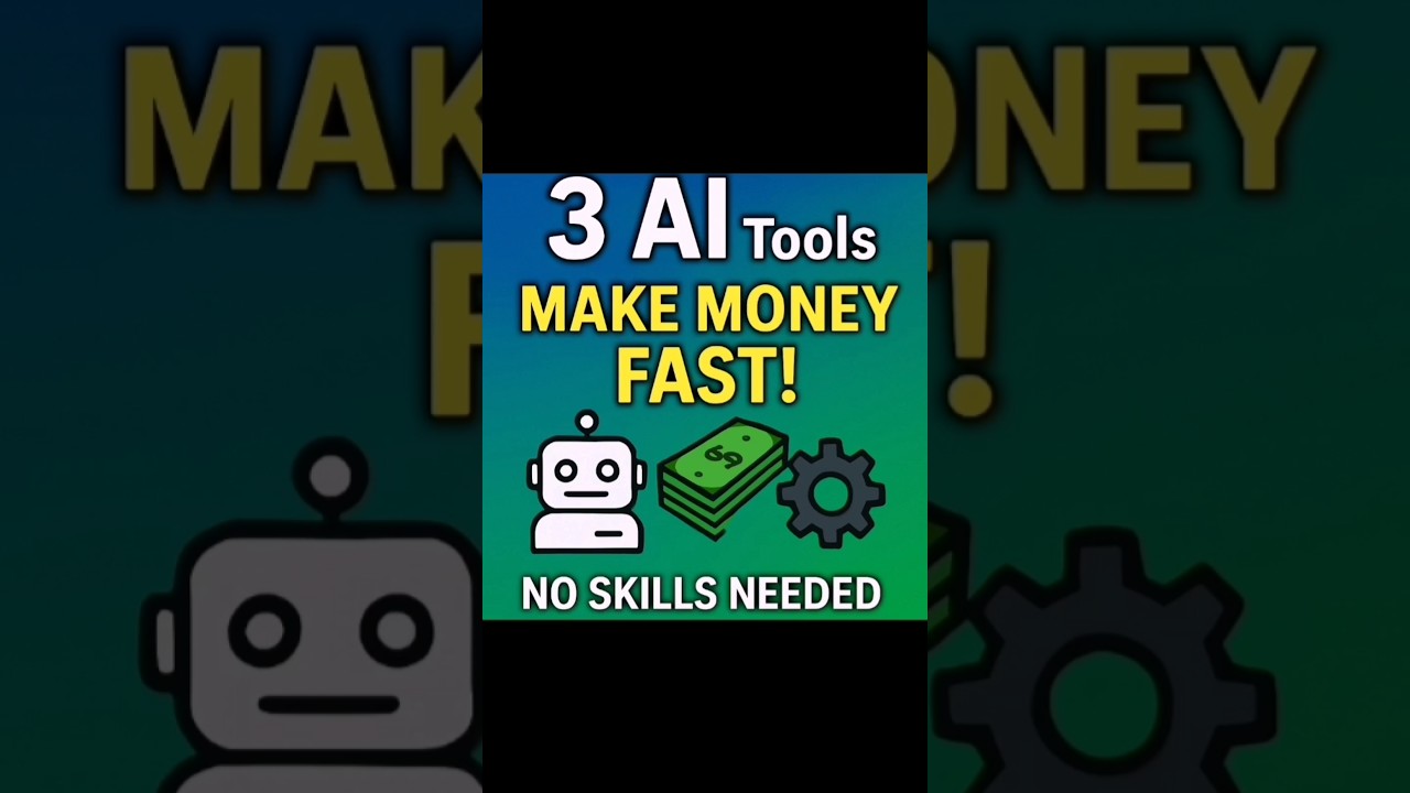 3 AI Tools to Make MoneyFast (No Experience Needed)