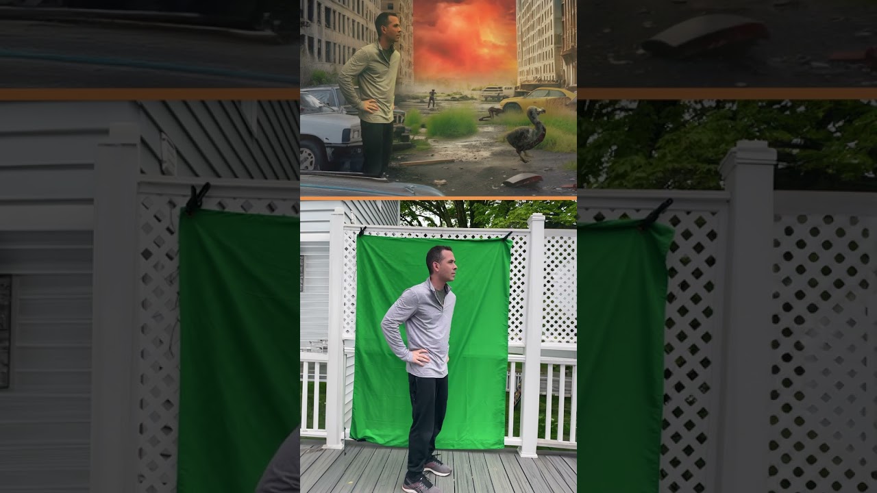 From iPhone to VFX Masterpiece: Green Screen Before/After! 🌟 (Generative AI & After Effects)