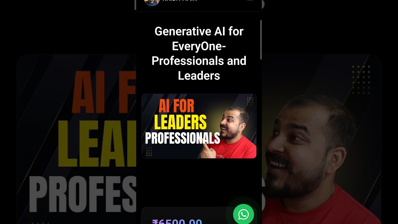 The Best Generative AI Course For Leaders And Professionals