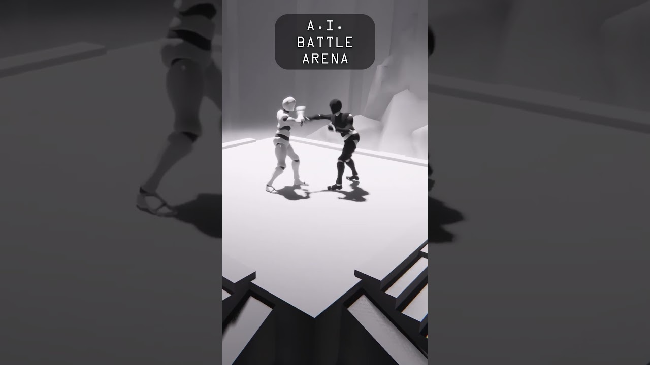 A.I. Learns to Fight: Sparring [Episode 001] #FinalAutomata #ai #fighting #unity #deeplearning #mma