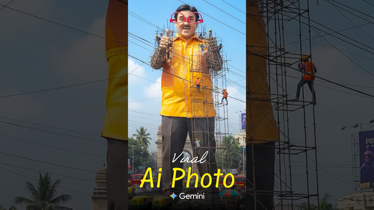 New Trending Statue photo editing prompt | Gemini ai photo editing | New trend photo frame
