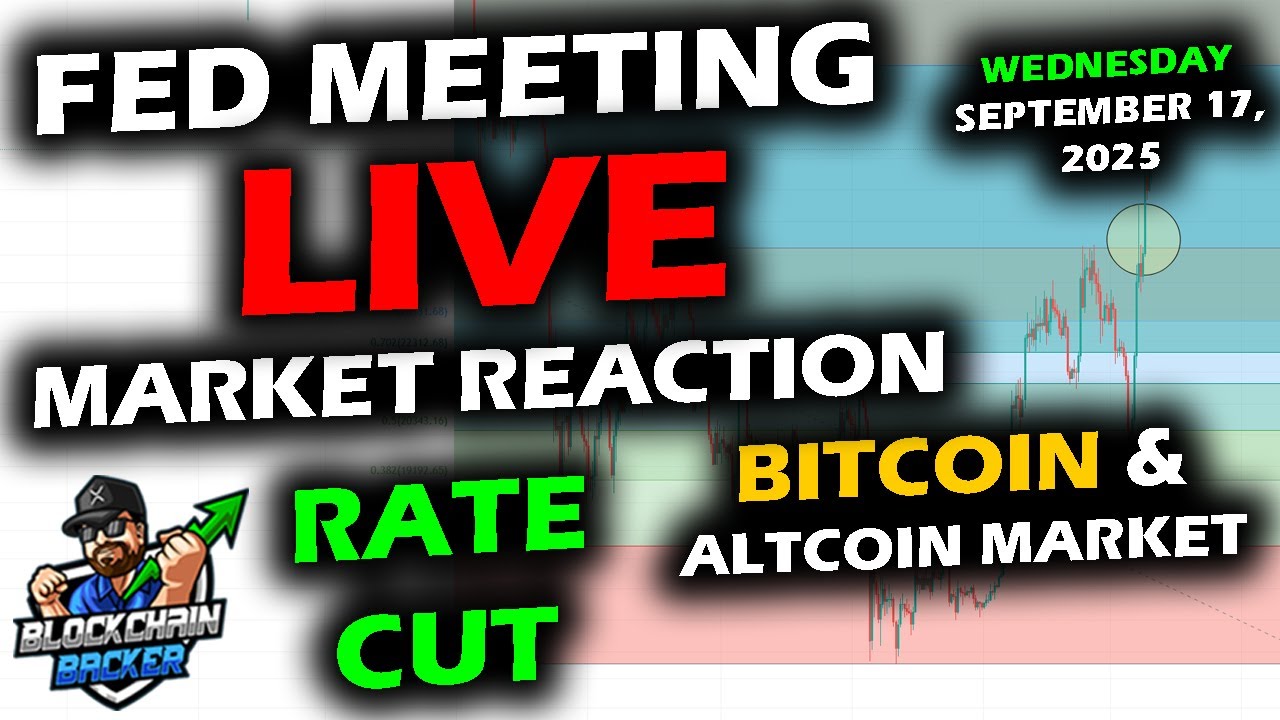 LIVE Market REACTION to RATE CUT with Bitcoin, Altcoins and Stocks, Federal Reserve FOMC