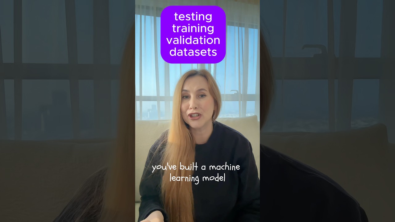 Testing, training, validation datasets in machine learning #ml #datascience