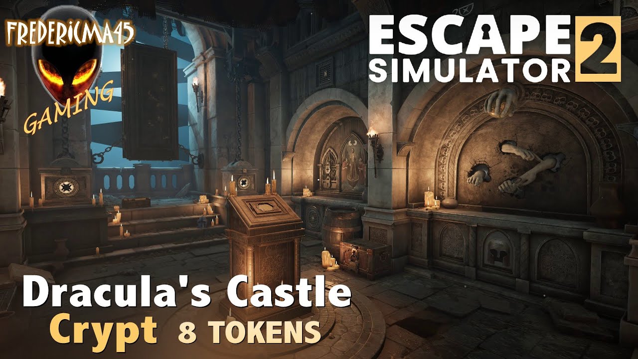 ESCAPE SIMULATOR 2 Crypt DRACULA’S CASTLE / All Tokens Location + Darkest Puzzle – Achievements