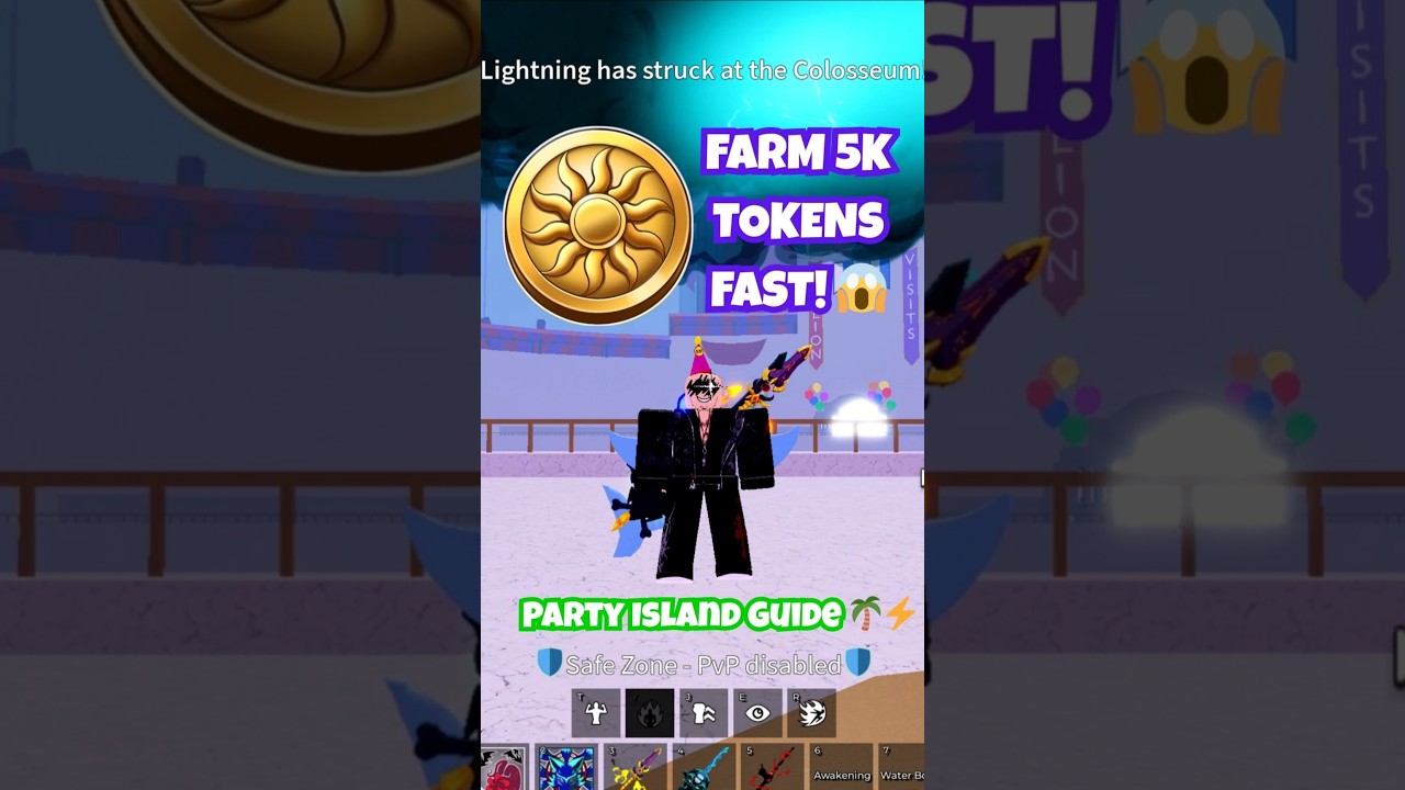 EASIEST Summer Token Grind! 💀⚡ | Party Island Week 6 Update 27 Blox Fruits 🌴Best Methods