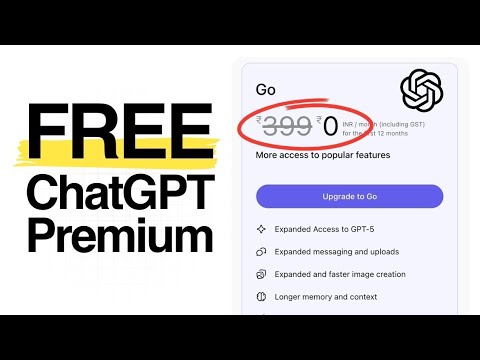 How to Get ChatGPT Pro (Go) Free – Step by Step Guide
