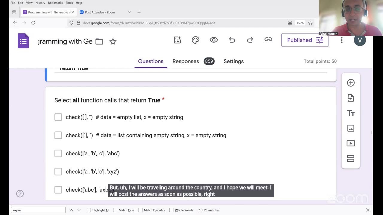 Programming with Generative AI – Live session