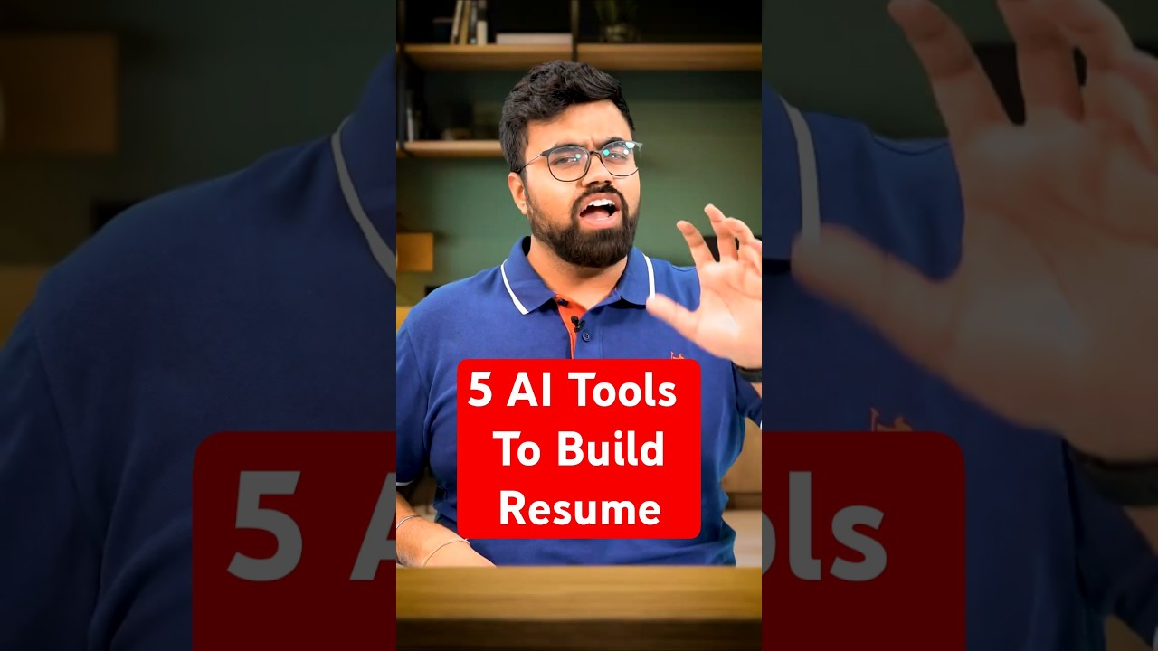 Top 5 AI Tools to Build Resume | AI Tools to Make Resume | AI Tools to Create Resume for Free