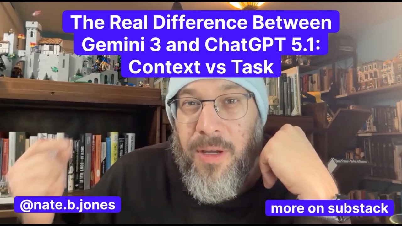 The Real Difference Between Gemini 3 and ChatGPT 5.1—Context vs. Task