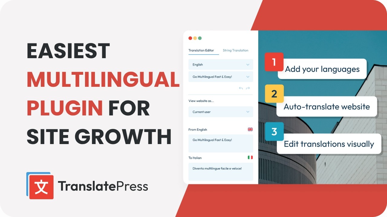 TranslatePress Multilingual – The Easiest Plugin for WordPress Translation That Anyone Can Use