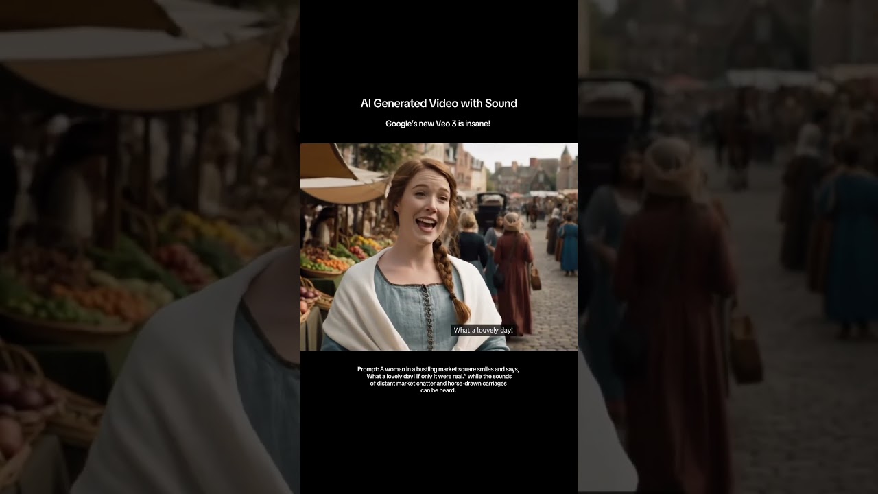 AI Generated Video just lived up with Sound 🤯 made w/ Google’s Veo 3 in #gemini #aivideo #veo3 #ai
