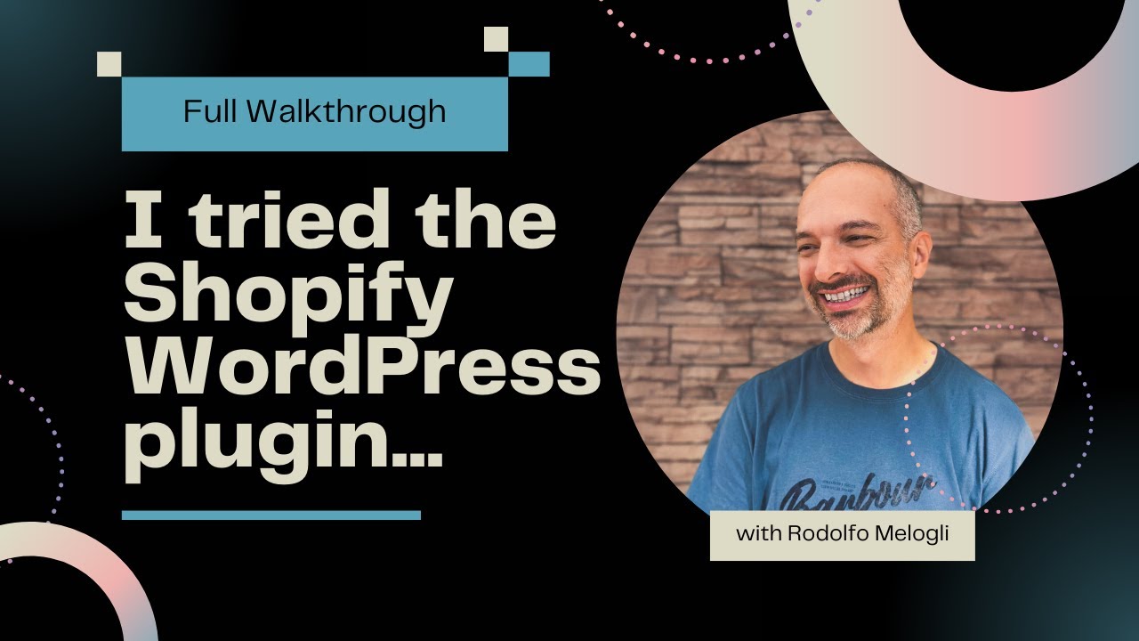 I tried the Shopify WordPress plugin (so you don’t pay for a trial)
