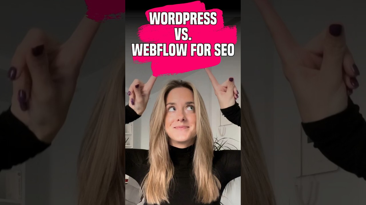 Webflow vs. WordPress: An SEO Comparison #webflow #seo #wordpress