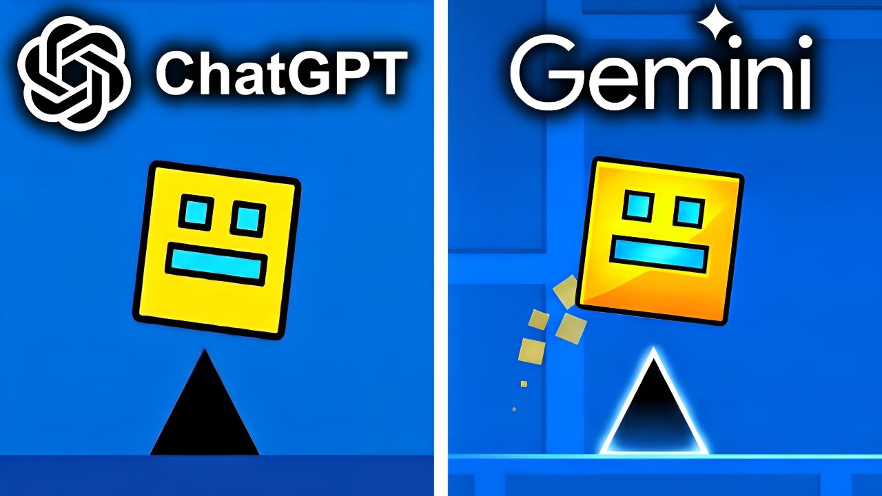 ChatGPT vs Gemini Make Geometry Dash From Scratch
