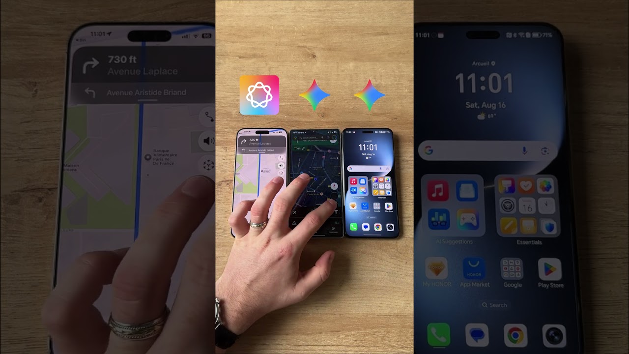 Apple AI vs Google AI Assistant Test #AppleAI #GoogleAI #TechComparison #AITest