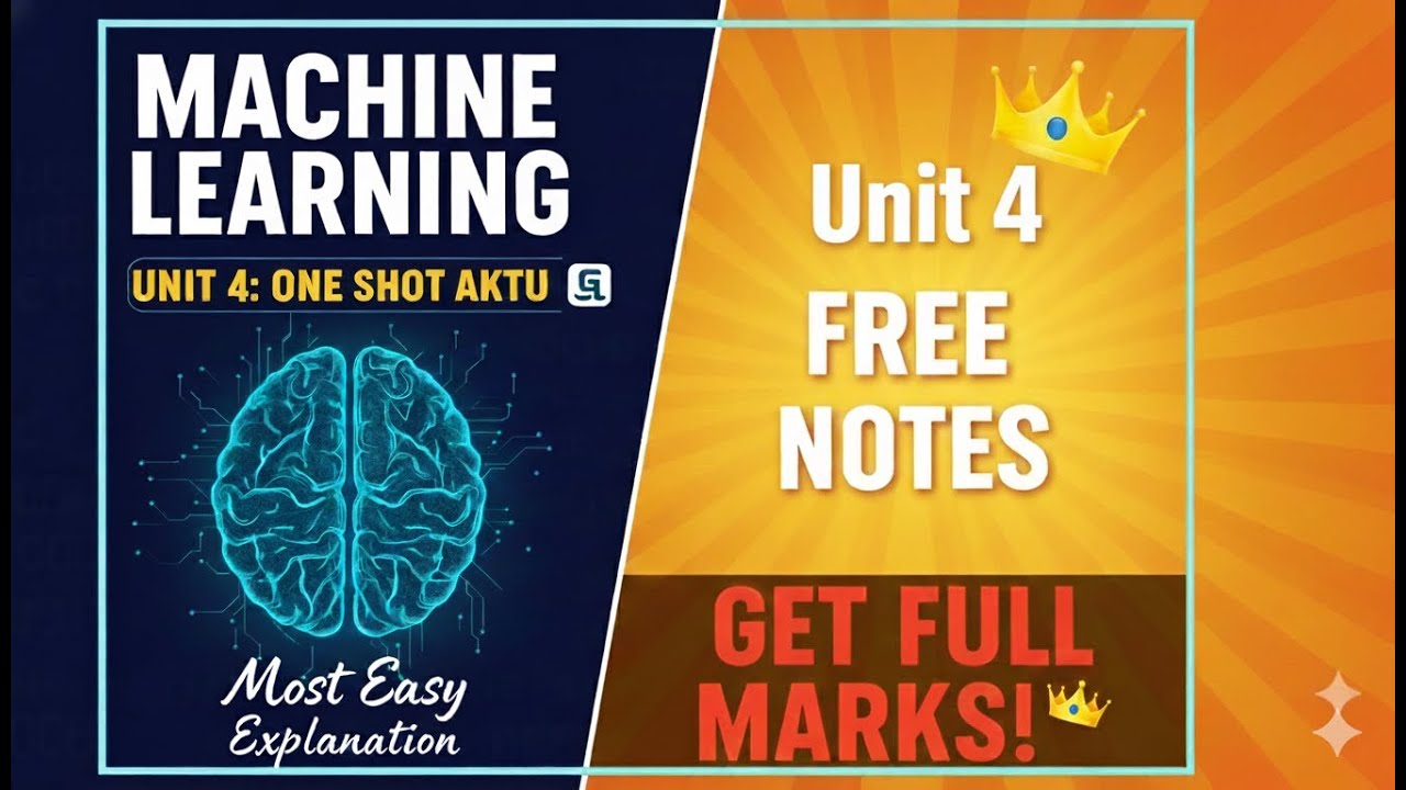 Machine Learning Unit 4 One shot Aktu