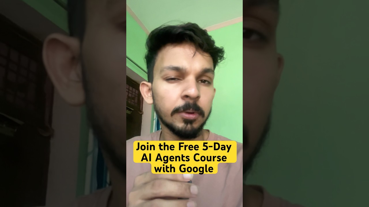 Join the 5-Day AI Agents Intensive Course with Google #google #shorts