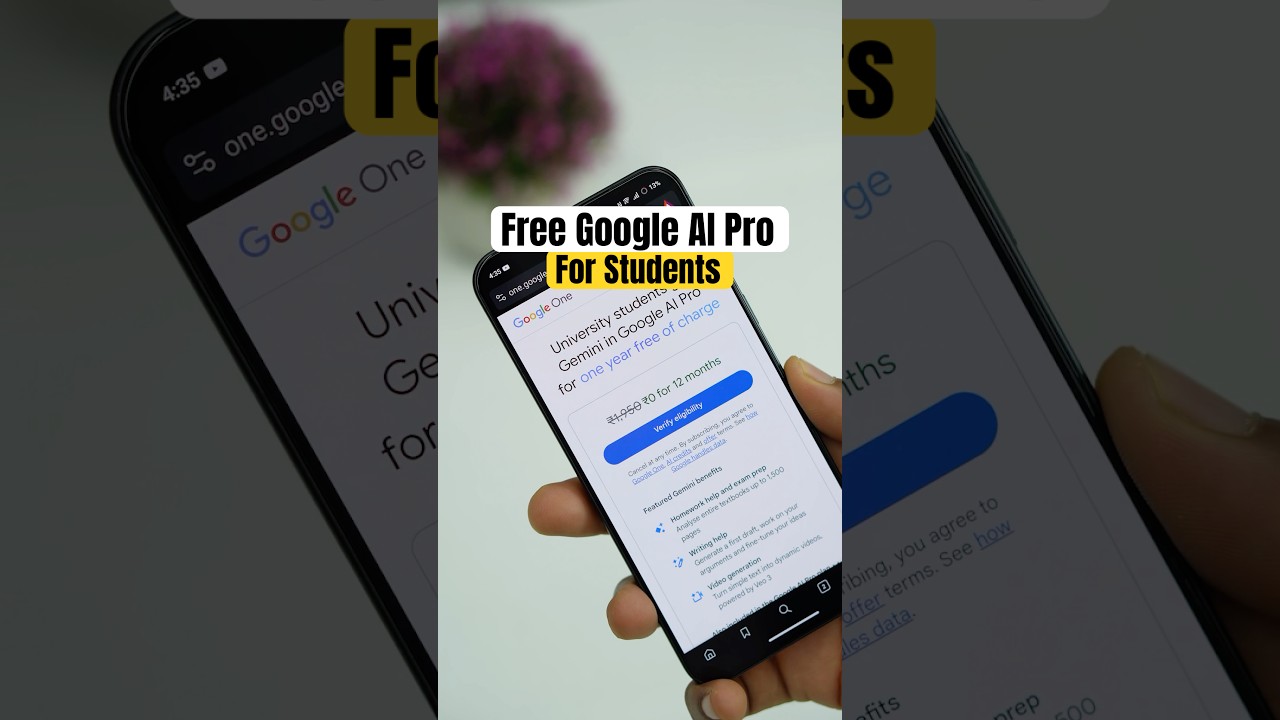 FREE Google AI Pro🤯 #geminiai #Studentsoffer #google