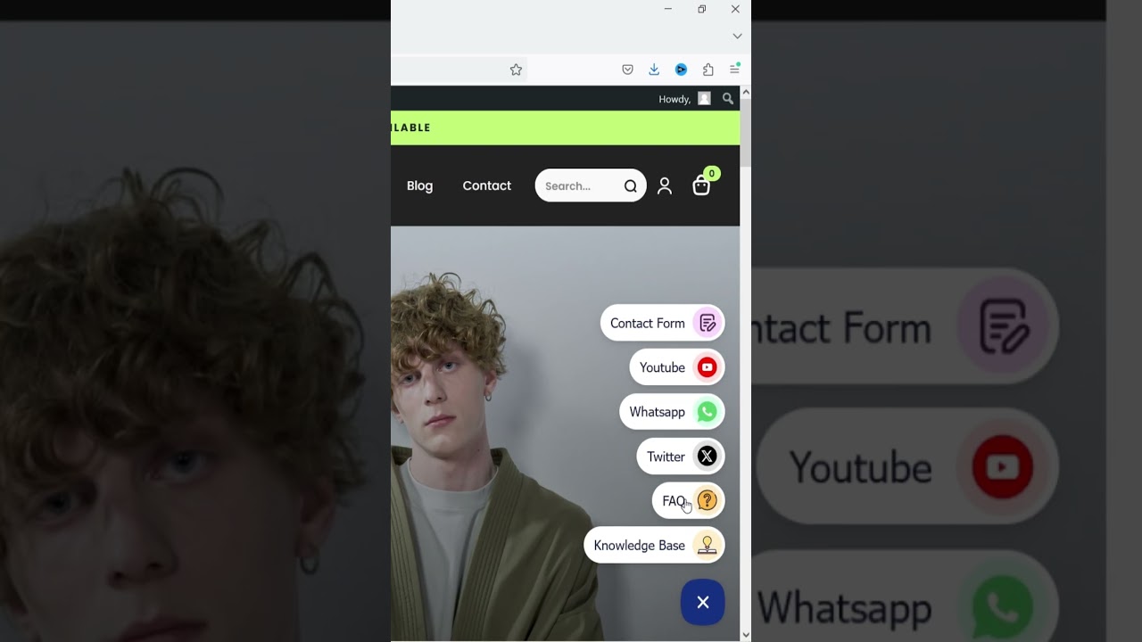 Free Floating Contact Button Plugin For WordPress