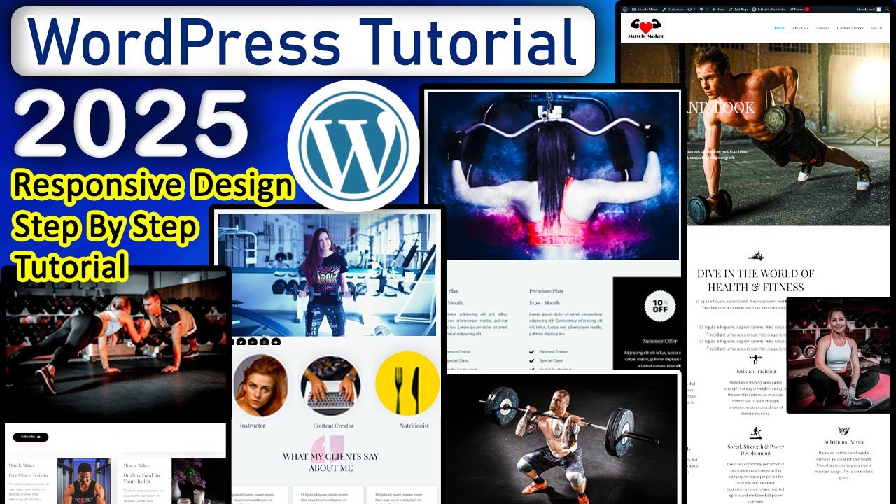 How to Create a Complete WordPress Website – 2025 | Fitness Gym Website with Astra Theme & Elementor