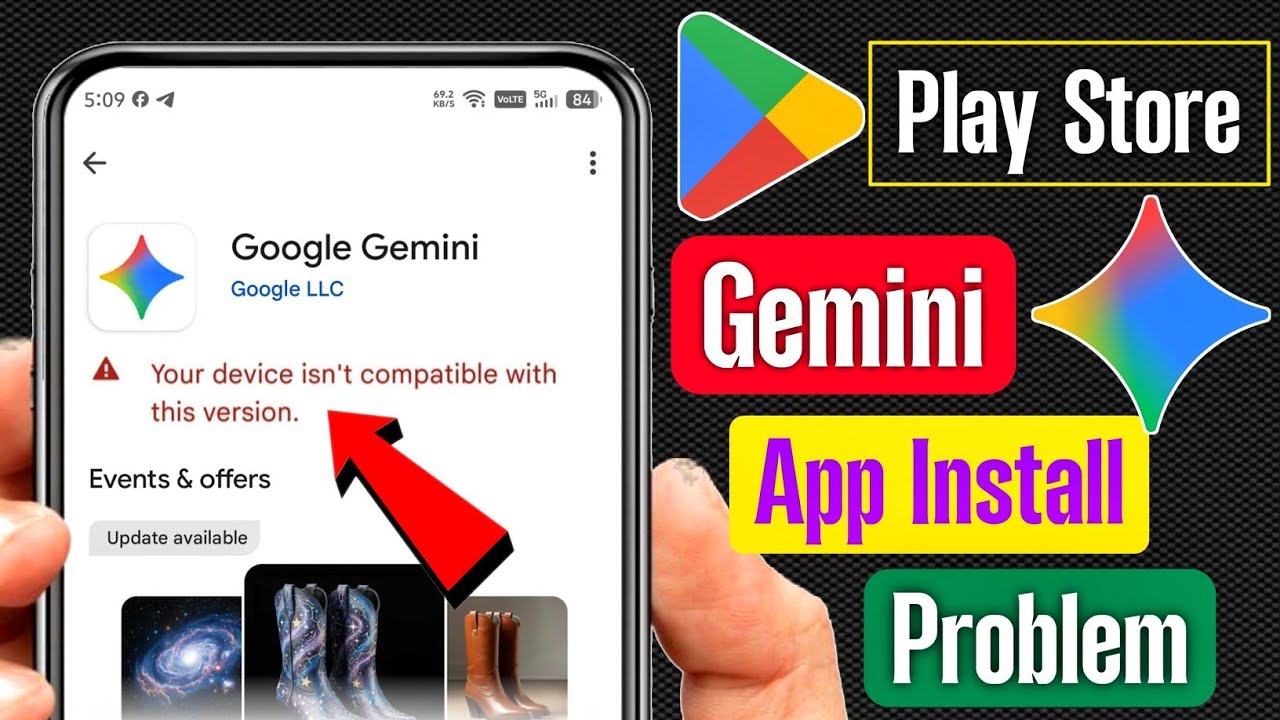 gemini this app won’t work for your device | gemini your device isn’t compatible with this version