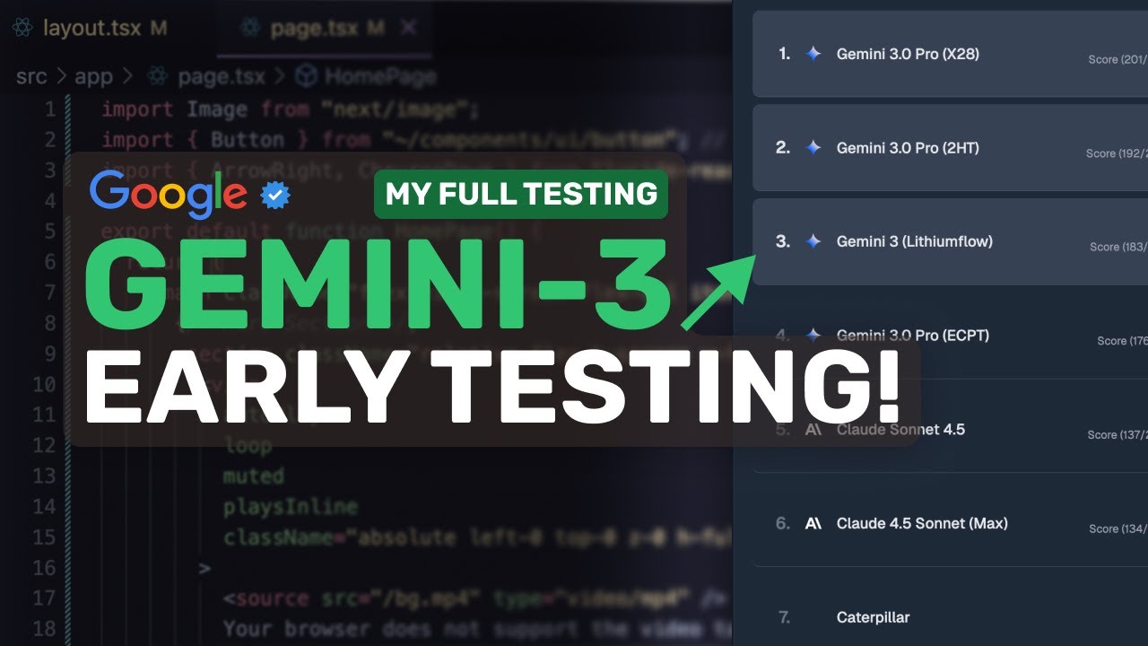 Gemini 3 (FINAL Checkpoints Tested): I TESTED EVERY CHECKPOINT of Gemini-3. It’s dropping this month