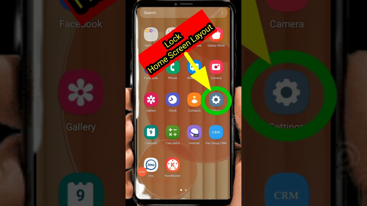 How to lock home screen layout on Samsung phones #shortsfeed