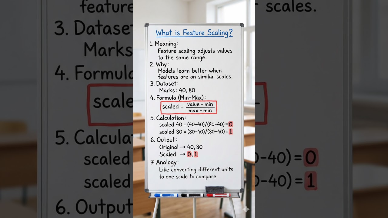 What is Feature Scaling in Machine Learning? Simple Explanation + Formula