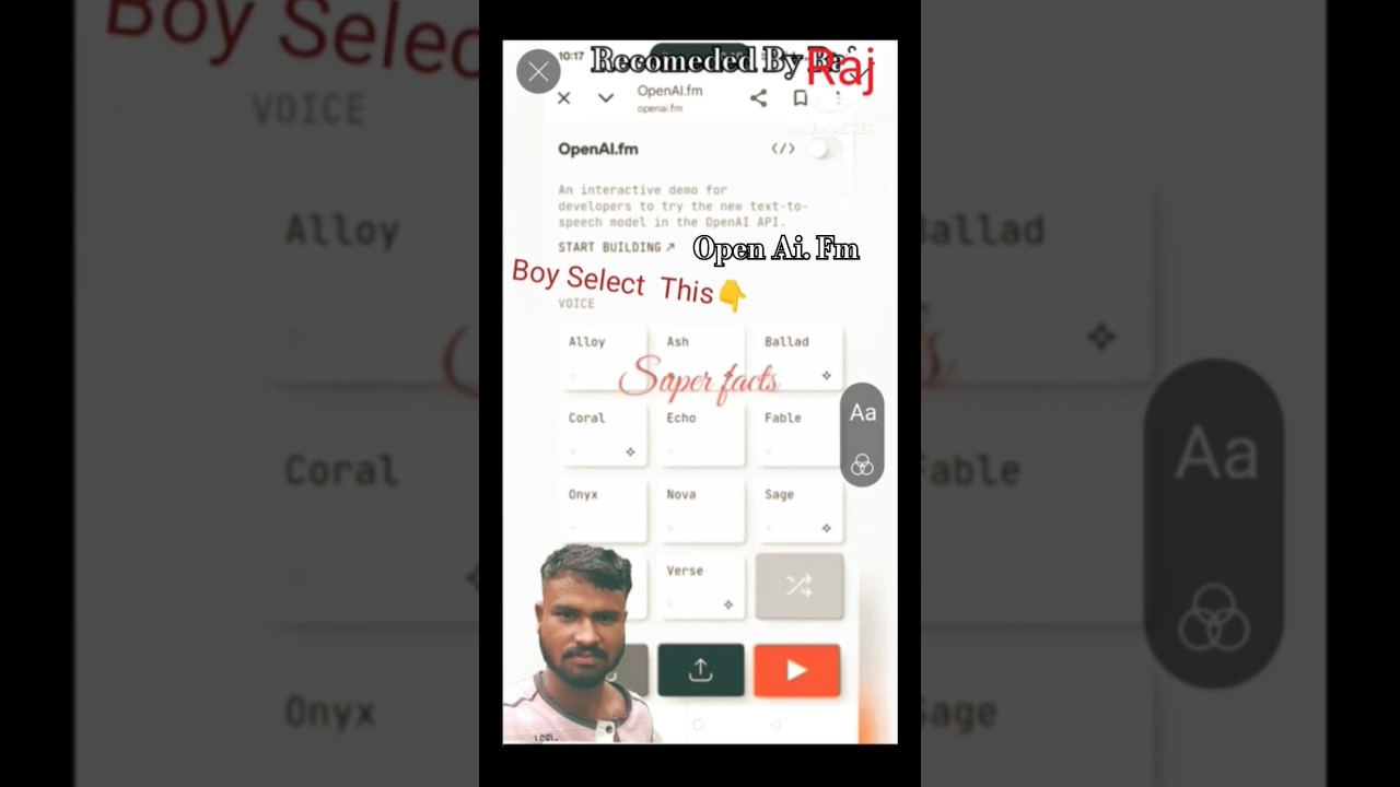 How to use openai.fm ⚡Realstik Voice Kaise Banaye🙇‍♀️ Qutte Voice Kaise Gunrate Kare