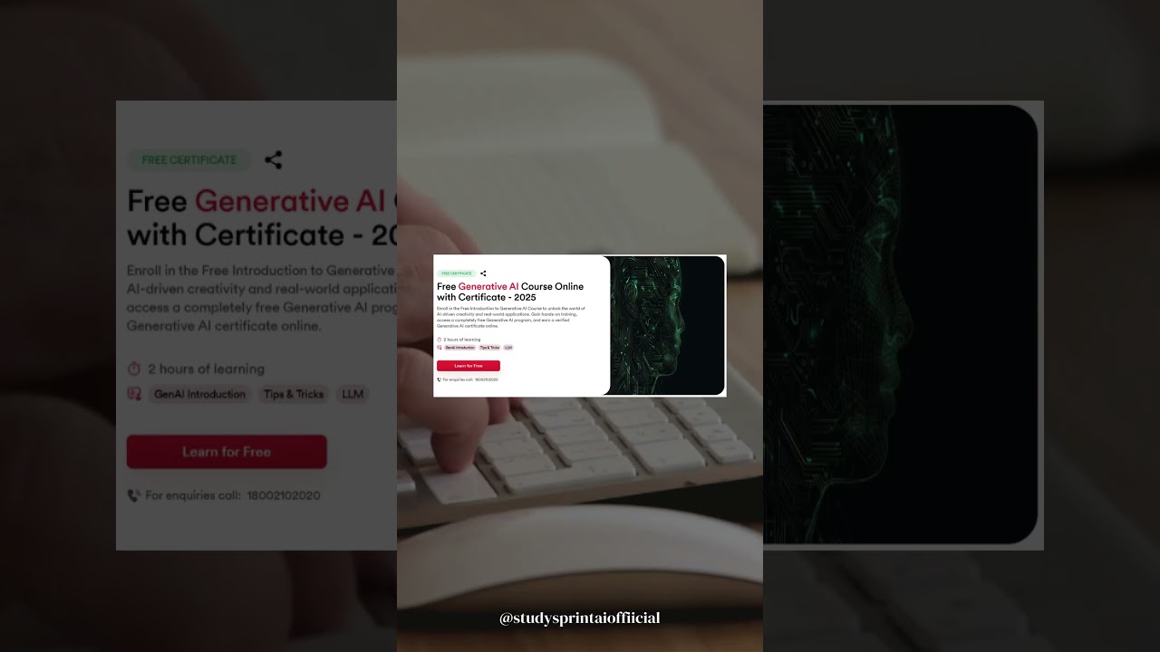 5 FREE Generative AI Courses with Certificates (Beginner Friendly)