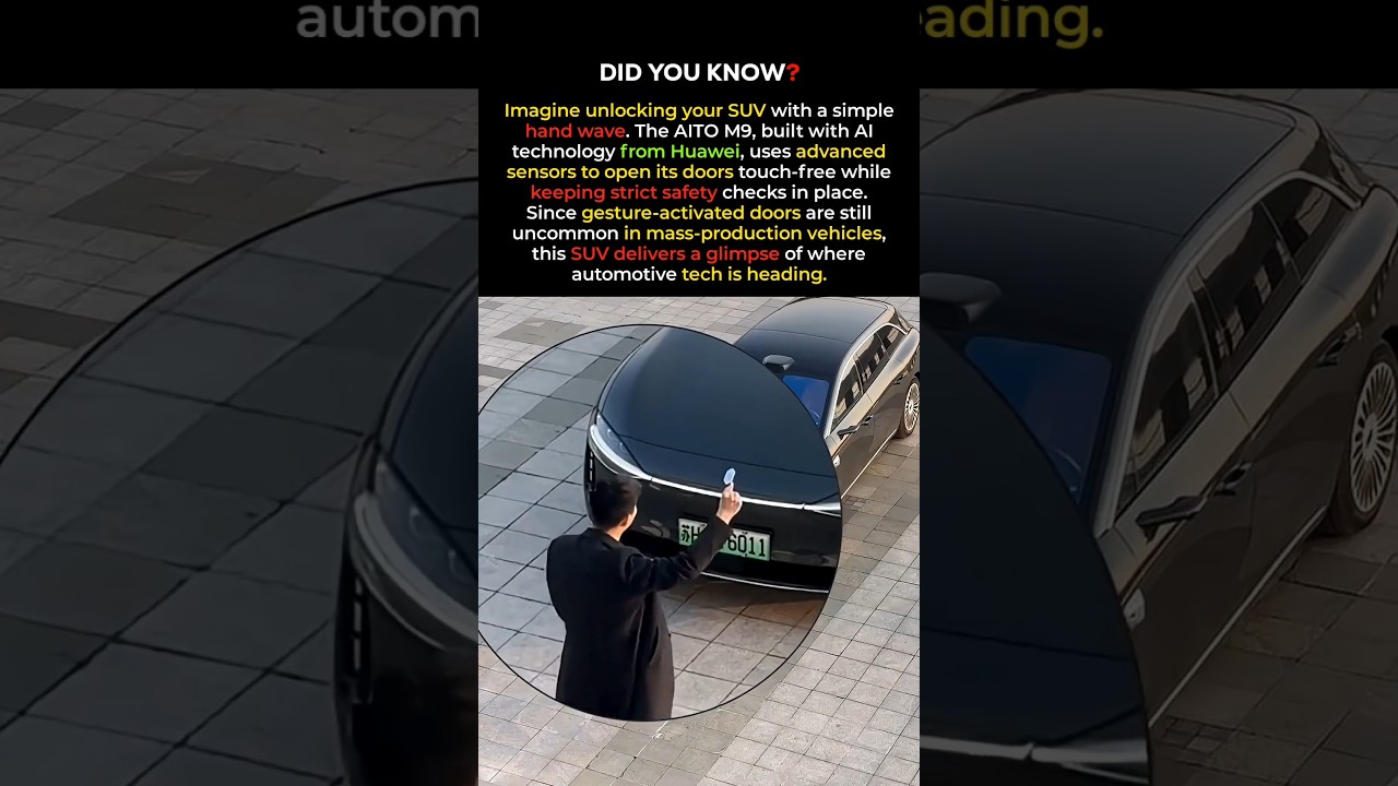 Wave Your Hand & It Opens! AI SUV Technology Explained #shorts