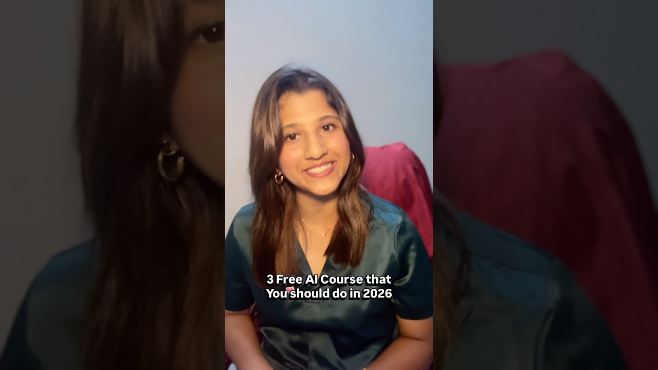3 AI Free online courses to do in 2026 to make your resume standout❕‼️