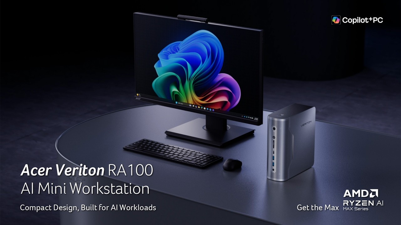 Acer Veriton RA100 AI Mini Workstation | Compact Design, Built for AI Workloads | Acer