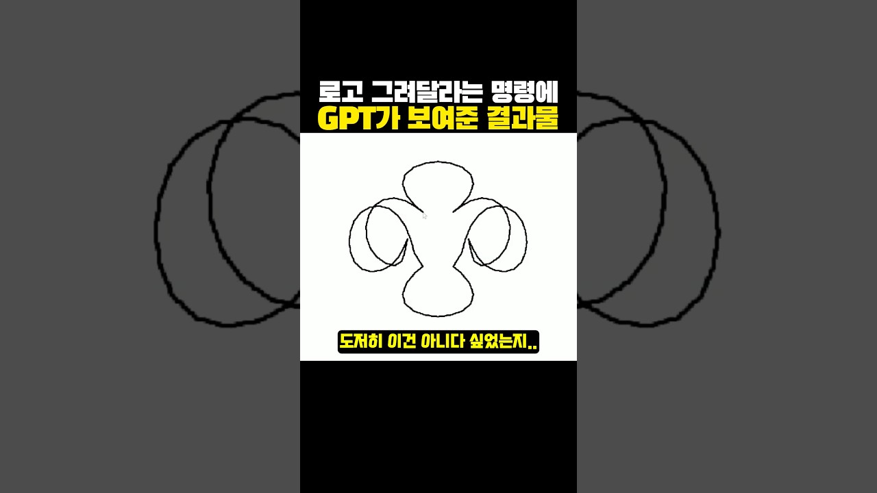 OPEN AI 로고 ‘그려달라는’ 명령에 GPT가 보여준 결과물?ㅋㅋㅋ