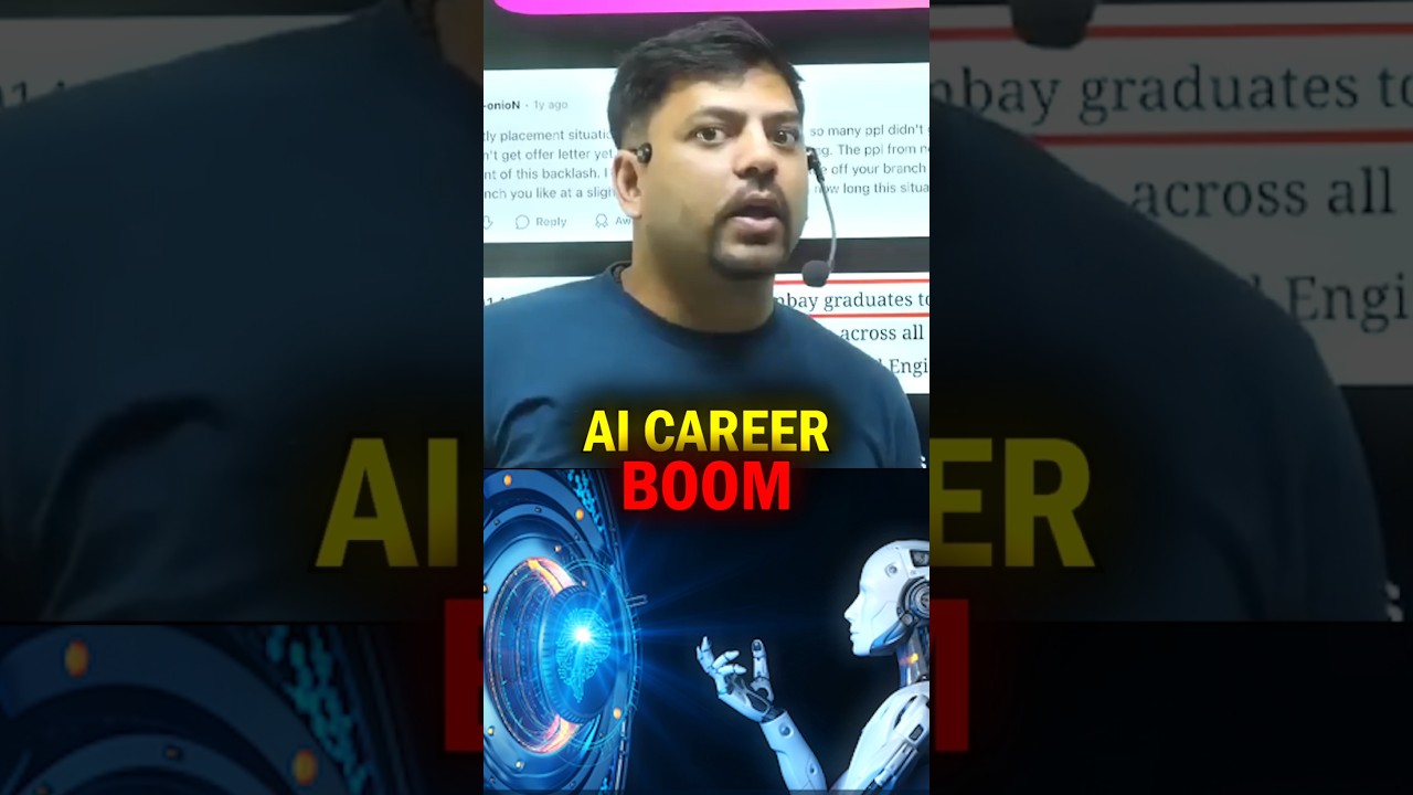 AI CAREER BOOM! Best Time to Start ❓️ #harshsir #aicareer #future #aifuture #shorts